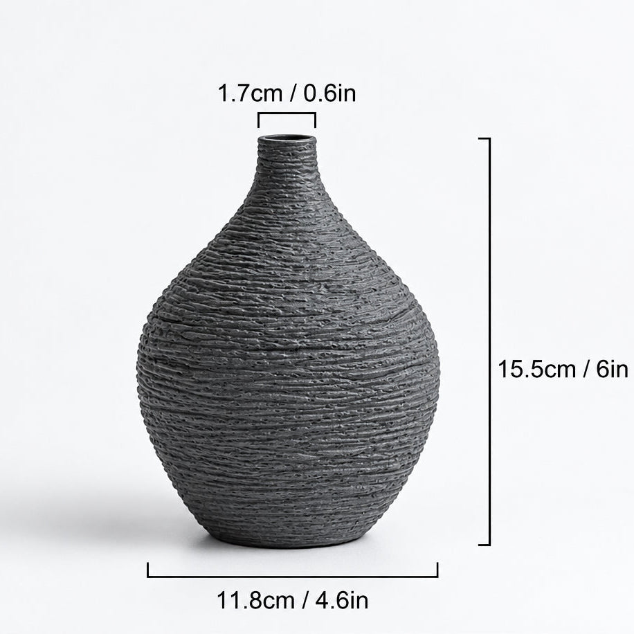 Simple Ceramic Vase Decoration for Home Nordic Luxury Narrow Mouth Flower Pot Living Room Interior Office Desktop Decor Gift