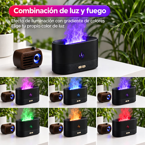Best Selling USB Ultrasonic Flame Humidifier Led RGB Colorful Essential Oil Fire Flame Aroma Diffuser