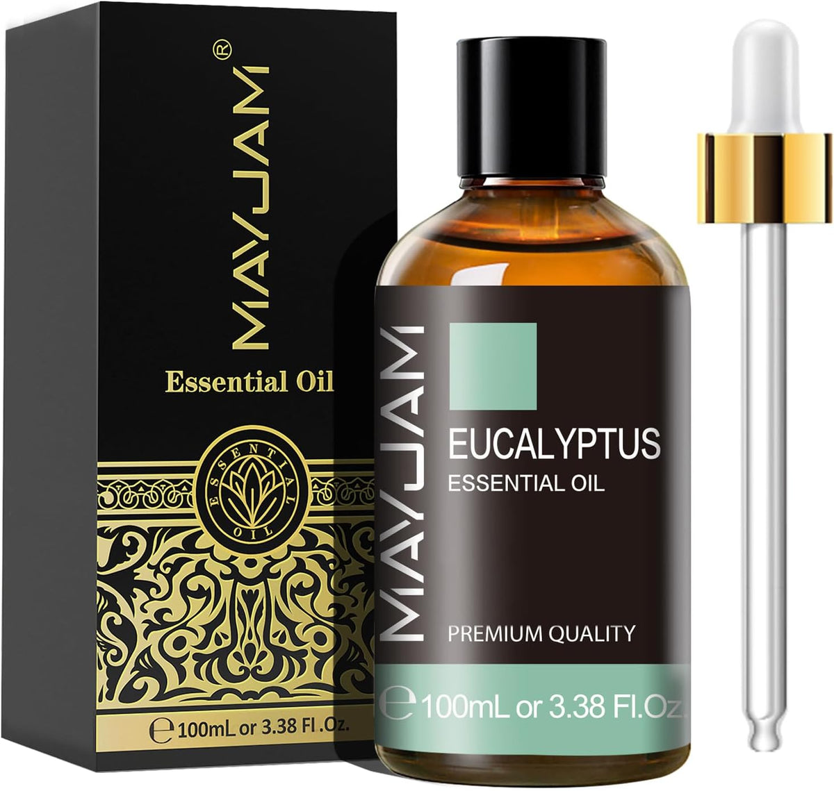 MAYJAM Aceite Esencial De Eucalipto 100Ml, Aceite De Eucalipto Para Difusor, Humidificador, Bricolaje, Hogar, Accesorios