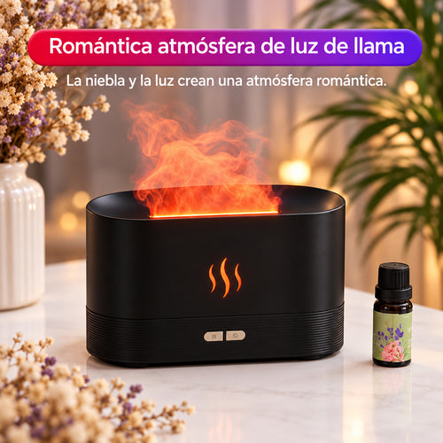 Best Selling USB Ultrasonic Flame Humidifier Led RGB Colorful Essential Oil Fire Flame Aroma Diffuser