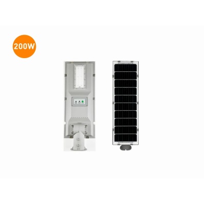 Luminaria led fotovoltaica Solar de 200w, brazo retrctil